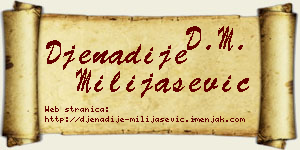 Đenadije Milijašević vizit kartica